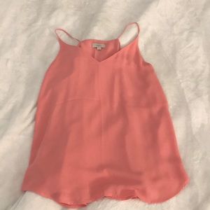 Peach chiffon camisole